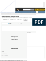 Álgebra de Boole y Puertas Lógicas