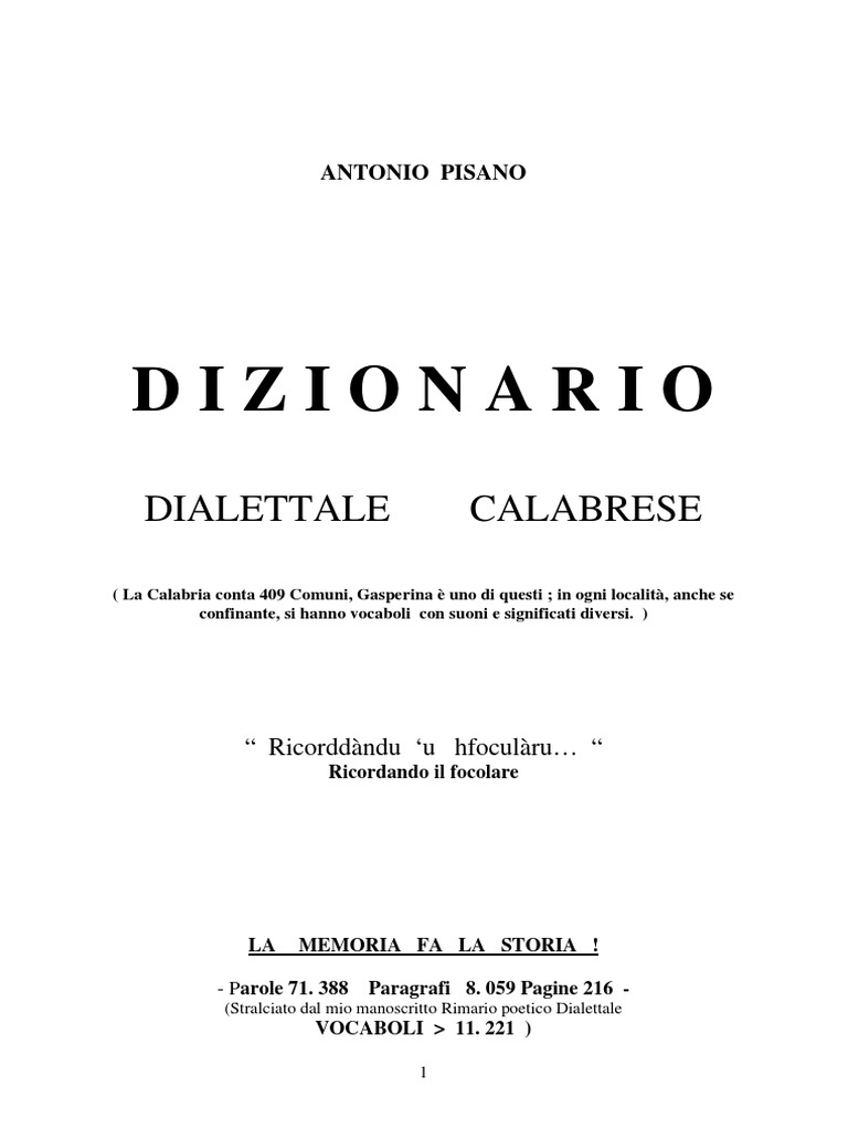 Dialetto Calabres | PDF