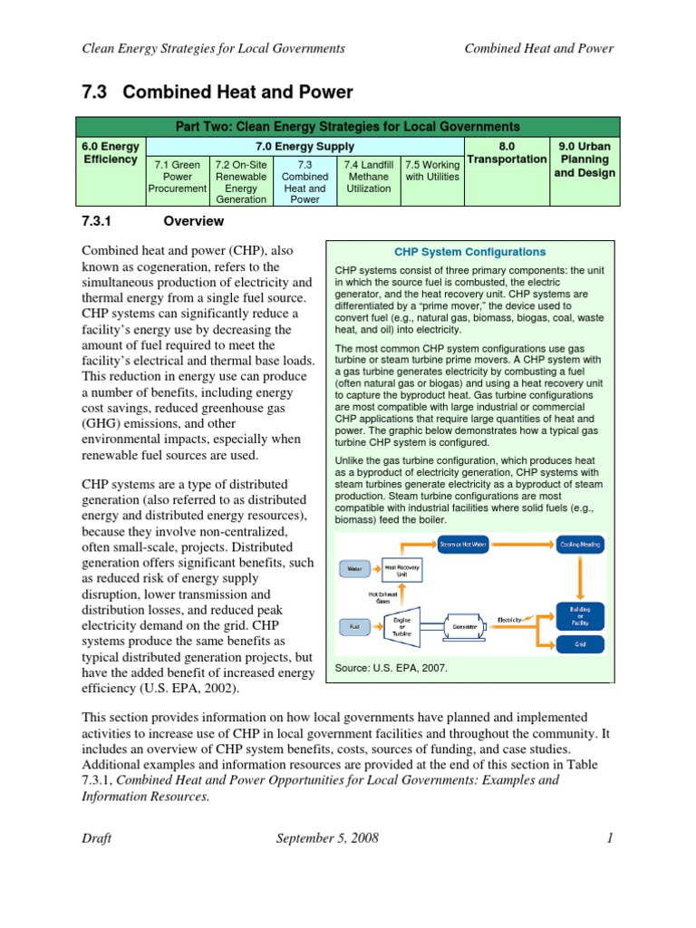 Combined Heat and Power | PDF