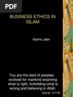 Nyma's Business Ethics in Islam