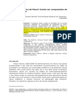 A escrita rítmica de Moacir Santos em Choros & Alegria