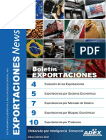 Boletín de Exportaciones Feb 2016.