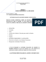 Evaluacion (Los Estados Financieros y La Inflación)