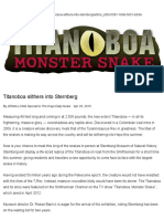 Titanoboa Slithers Into Sternberg Local News Hdnews