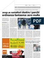 Stop Ai Fumatori Dentro I Parchi Ordinanza Fantasma: Zero Multe