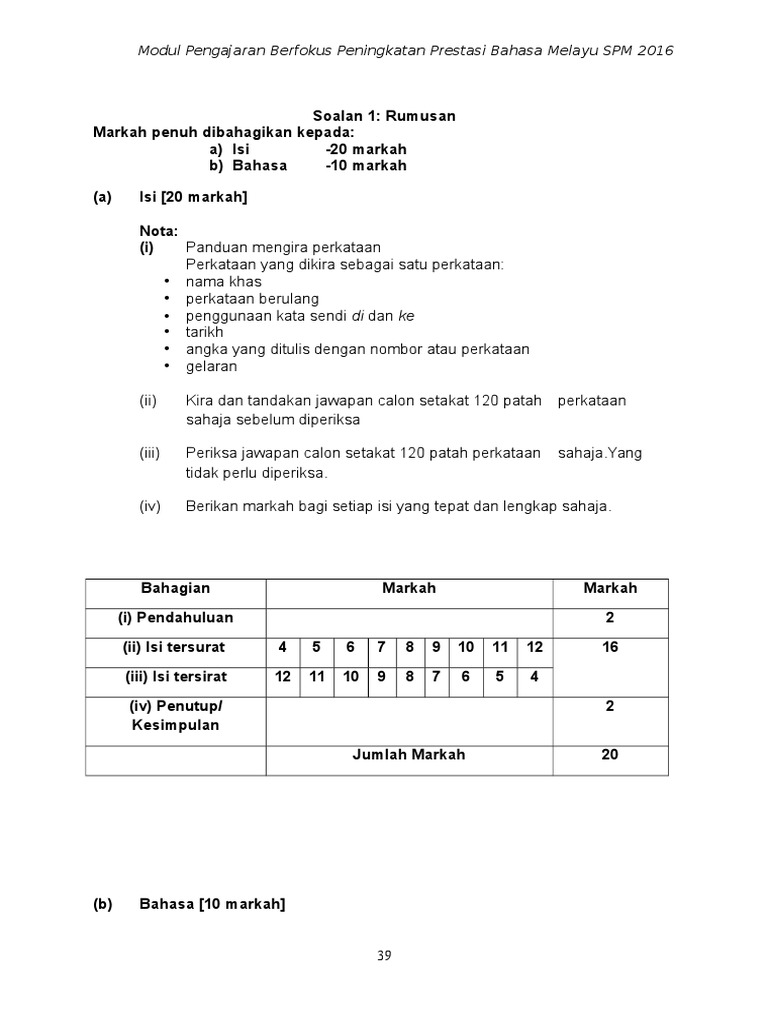 Rumusan spm 2016