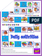 Daily Activities Board Game PDF
