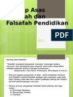 Konsep Asas Falsafah Pendidikan