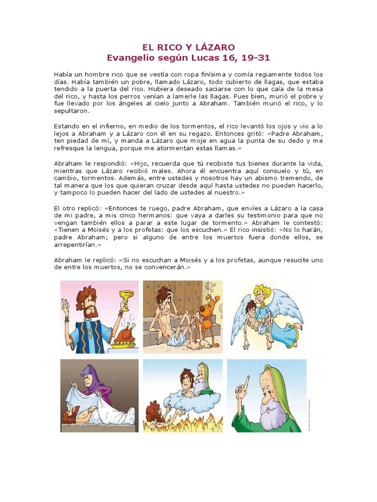 El Rico y Lázaro | PDF | Abrahán | Religión y creencia