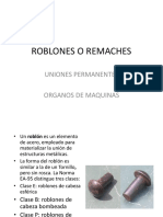 Roblones o Remaches