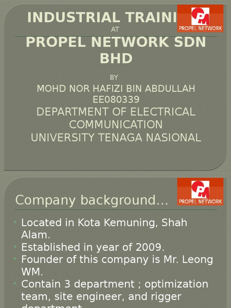 Contoh Power Point Ojt Presentation 1 Pdf Business