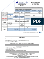 May 2016 Class Schedule