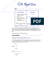 Simple Illustration of RSA Algorithm