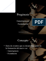 Progénesis: Gametogénesis Fecundación