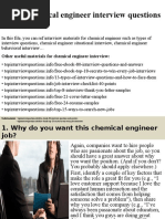 Top 10 Chemical Engineer Interview Questions and Answers