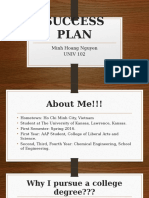 Success Plan: Minh Hoang Nguyen UNIV 102