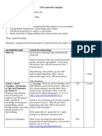 CEP Lesson Plan Template: Warm Up