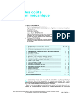 Estimation Des Coûts en Production Mécanique (1999)