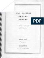 Rules of Thumb For The Man On The Rig - William J. Murchinson