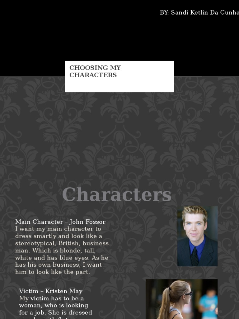 Character Selection for My Story | PDF