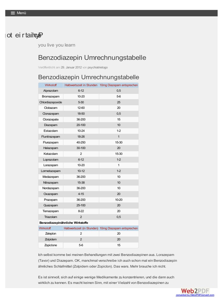 Diazepam 10mg Wie Teuer