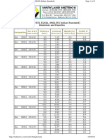 Rolled Steel Equal Angles