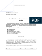 Influência de Roma Na Formação Da Sociedade Contemporânea