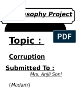 Project On Corruption