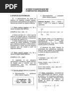 Acidez e Basicidade Dos Compostos Orgânicos