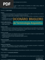 Dicionário de Terminologia Arquivística