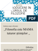 Întroducere În Cursul de Filozofie