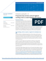 Moody's Marketplace Lending ABS - Proposed Class Action Lawsuit Against Lending Club May 5 2016