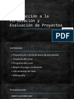 Introducción A La Formulación y Evaluación de Proyectos