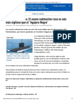 Como Una Sombra_ El Nuevo Submarino Ruso Es Aún Más Sigiloso Que El 'Agujero Negro' - RT