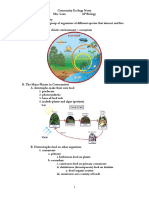 Community Ecology Notes