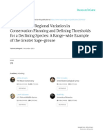 Importance of regional variation in conservation planning and defining thresholds for a declining species