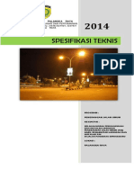 Spesifikasi Teknis Pju Diponegoro Palangka Raya PDF
