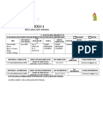 Declaracion Jurada de Vestir Textil Anexo 1