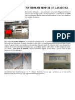 Como Conectar Probar Motor de Lavadora