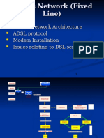 Access Network (Fixed Line) : Access Network Architecture ADSL Protocol Modem Installation Issues Relating To DSL Service