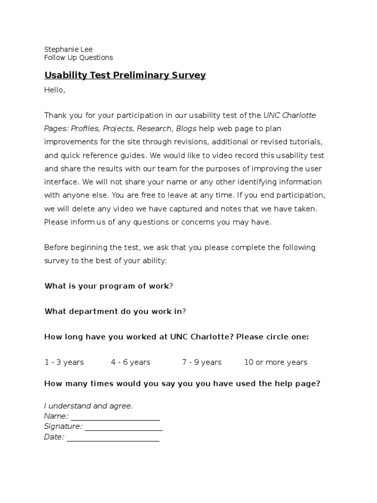 Preliminarysurvey 1 | PDF