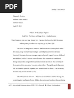 Download ACC - COM220 Paper 2 Cultural Book Analysis the House on Mango Street by chiquitagirl SN31174564 doc pdf