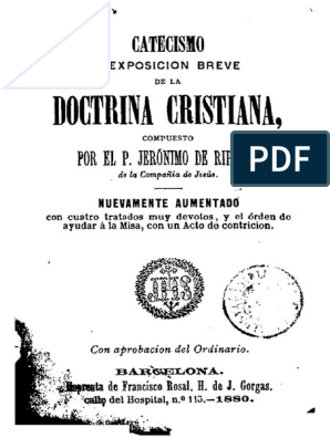 Catecismo Ripalda | PDF | orador del Señor | Penitencia
