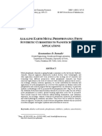 Alkaline Earth Metal Phosphonates. From Synthetic Curiosities To Nanotechnology Applications