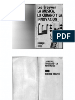 Leo Brouwer - La Musica Lo Cubano y La Innovacion - 1992 PDF