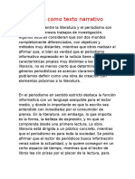 La Crónica Como Texto Narrativo