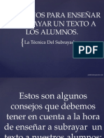 5 CONSEJOS PARA ENSEÑAR A SUBRAYAR UN TEXTO.pptx