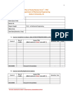 PhD Plan of Study Review Form