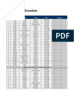 2010 Coach Pitch Schedule