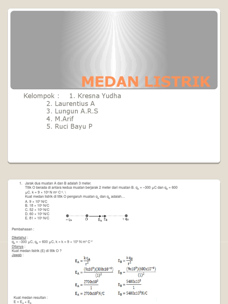 11+ Contoh soal mengenai medan listrik kls 10 info